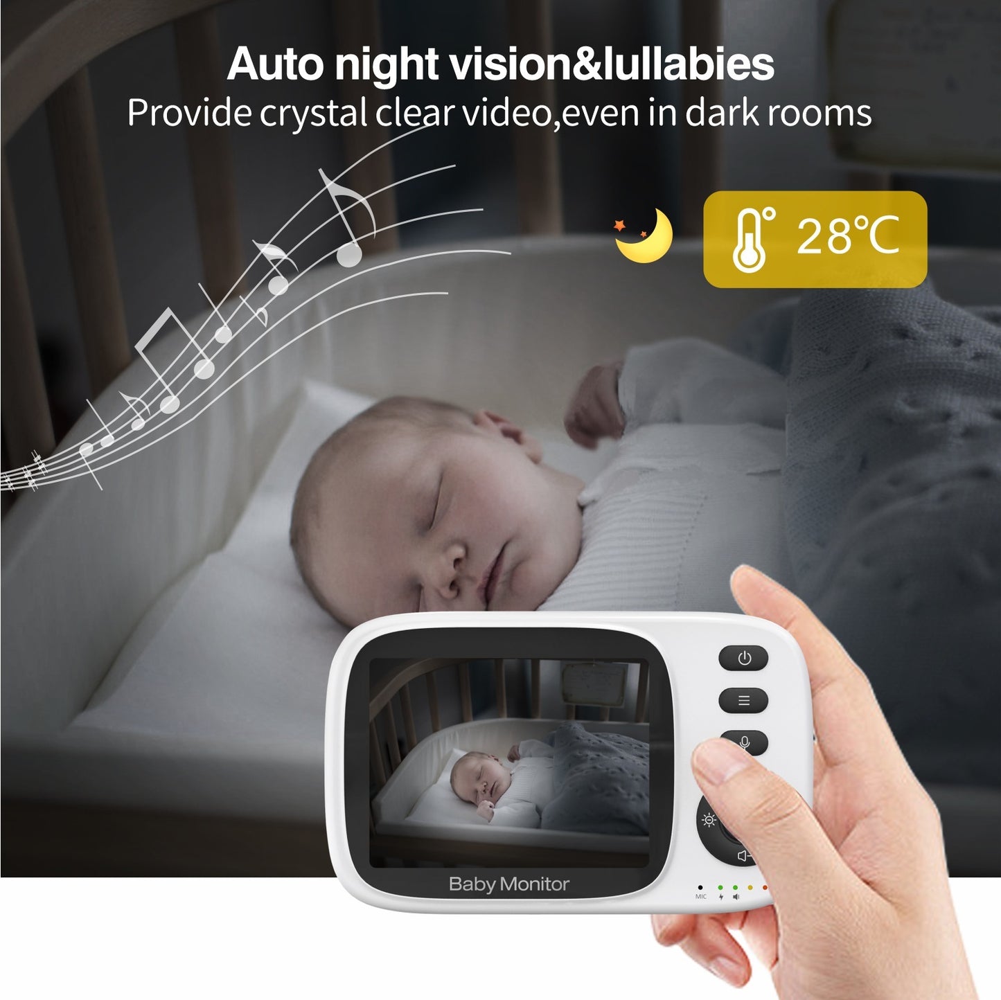 Baby Monitor Children Monitor Voice Intercom